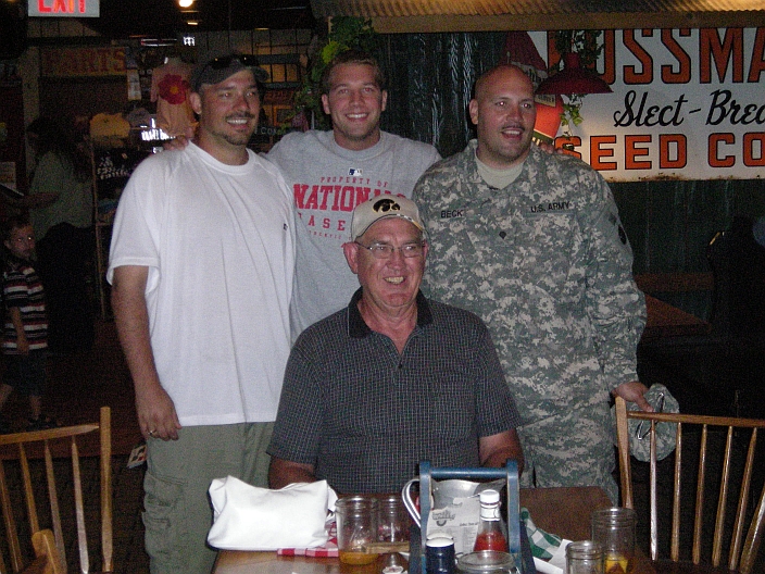 Jesse Beck, Chad Sposeto, James Beck and Grandpa