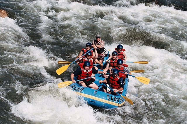 Jesse Beck and family go White Water Rafting in Idaho Springs